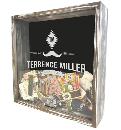 Personalized Acid Wash Cigar Band Shadow Box - Englishman