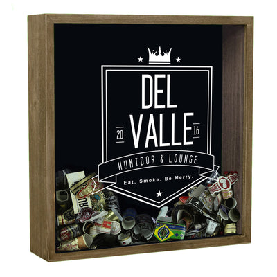 Personalized Acid Wash Cigar Band Shadow Box - Neighborhood Lounge