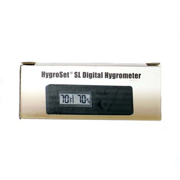 Don Salvatore Round Digital Hygrometer Silver (FH-1539-S)